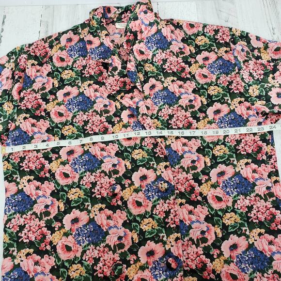 Victoria’s Secret Gold Label Floral Sleep Shirt Women’s Medium - Picture 8 of 8